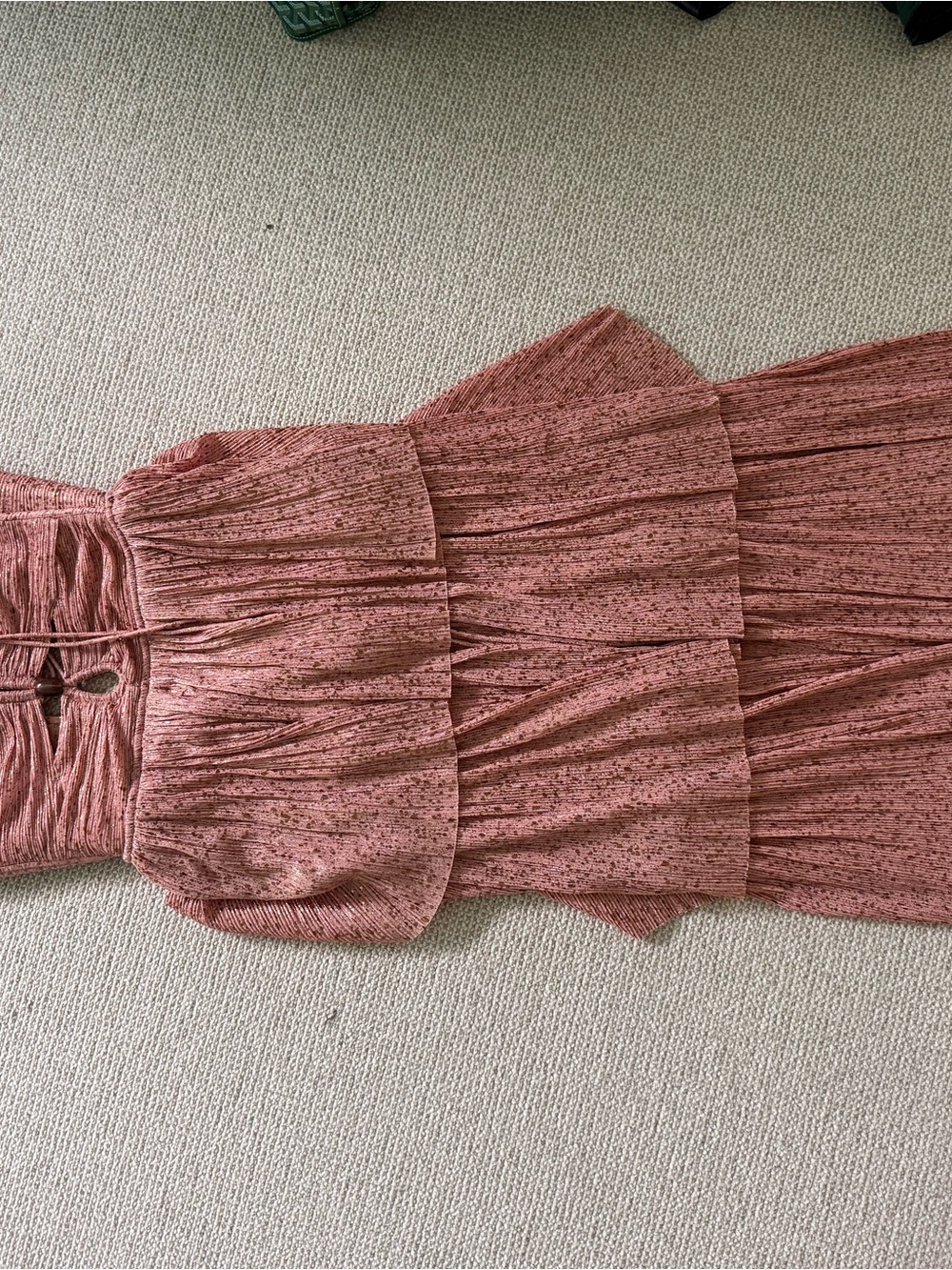 Sabina Musayev Tiered Ruffle Maxi Dress in Dusty Rose - Picture 4 of 6